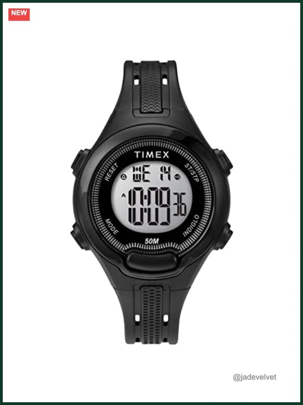Unisex Digital Sport Watch Chronograph Alarm Indiglo Water Resistant